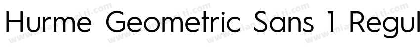Hurme Geometric Sans 1 Regular字体转换